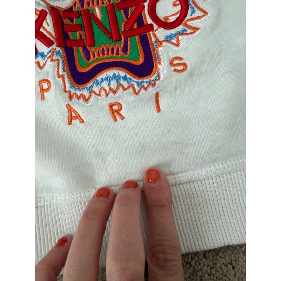 KENZO Logo Embroidered Sweatshirt 110 US 5 - Picture 3 of 7